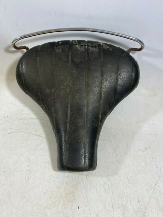 Rare Hard To Find Vintage Persons Saddle Bicycle Seat Black