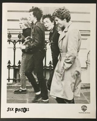 1978 Sex Pistols Studio Issued Photo Singer Johnny Rotten Punk Music London Rare