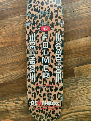 Death Box Skateboards / Mike Folmer / 2002 Leopard Deck 9 " X33 " / Rare Hard Find