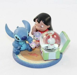 Snow Globe Lilo Et Stitch Disneyland Paris Tasse De Thé Boule à Neige Rare