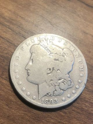 1893 P Morgan Silver Dollar $1 Very Rare Key Date Looks Good