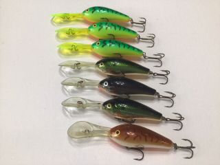 7 Rare Rapala Fat Rap Drfr - 7 Ireland Fishing Lures Tackle Find