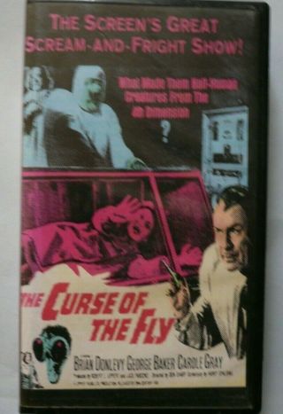 The Curse Of The Fly Vhs 1965 Movie Incredibly Strange Films 1999 Horror Rare
