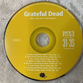 Grateful Dead Dick ' s PIcks Volumes 31 - 35 Sampler (CD,  2005) RARE,  8 - Tracks 3