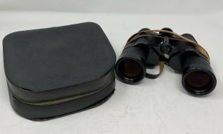 Carl Zeiss Jena Dekarem 10x50 Multi - Coated German Binoculars & Case Vintage - Rare
