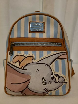 DISNEY LOUNGEFLY Dumbo CIRCUS Mini Backpack RARE 2