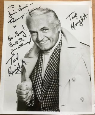 Rare " Mary Tyler Moore " Actor Ted Knight Autographed Photo