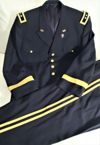 Rare Us Army Two Star Major General Dress Uniform 450 Jacket & Pants - Ex Cond