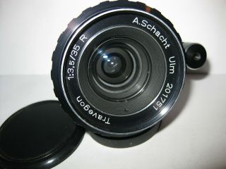 Rare Version Travegon A.  Schacht Ulm 35mm F/3.  5 R German Lens Exa Exakta Mount