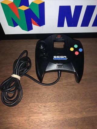 Sega Dreamcast Sports Black Controller Oem Authentic Sport Rare