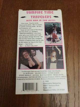 VAMPIRE TIME TRAVELERS 1998 VHS Cinematrix Rare Horror Gore Sleaze Vintage Cult 3