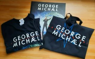 Ultra Rare George Michael Bag,  Programme & T - Shirt 25 Live Australia 2010