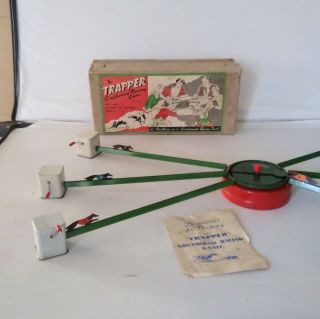 Rare " The Trapper " Greyhound Racing Game In Its Box