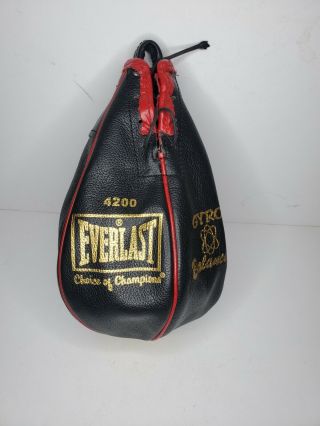 Vintage Everlast Leather Gyro Balanced Speed Bag Model 4200 Rare