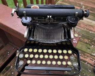 Vintage Corona No.  3 Folding Typewriter Corona Rare Find 4