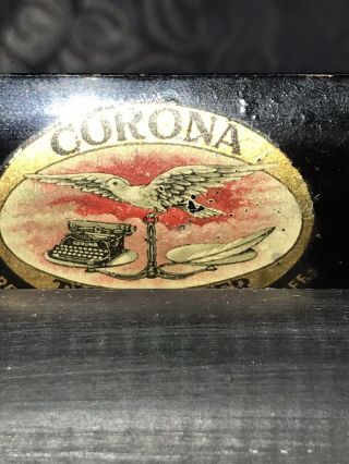 Vintage Corona No.  3 Folding Typewriter Corona Rare Find 6