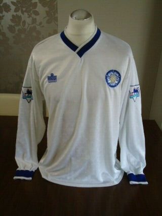 Leeds United 1992 Admiral Matchworn Home Shirt Long Sleeved Rare Xl