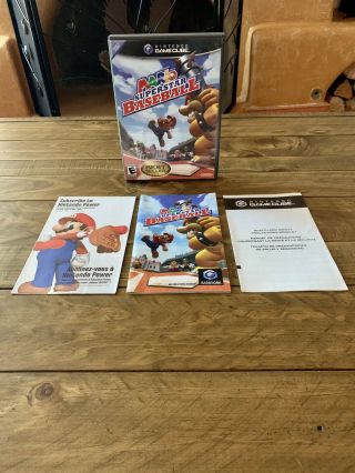 Mario Superstar Baseball - Nintendo Gamecube - Complete Cib Rare - Look