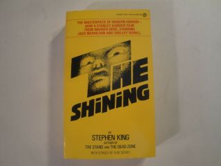 Rare The Shining Stephen King Signet 1980 Movie Tie - In Paperback Kubrick