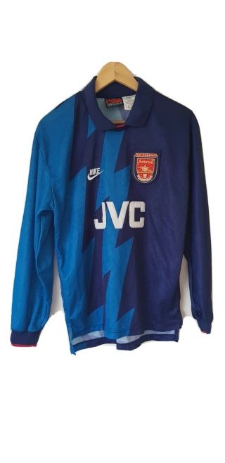 Rare Arsenal Nike Football Shirt Size S (mens) Long Sleeve 1995/96.