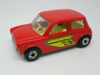 Matchbox Superfast 29b Racing Mini - Red With Rare Dot Dash Wheels
