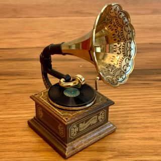 Rare Bodo Hennig Gramophone Phonograph Record Dolls House Collector 6680 2