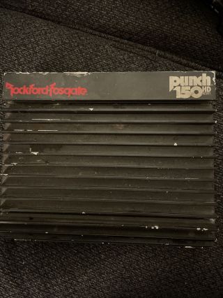 Old School Rockford Fosgate Punch 150hd 2 Channel Amplifier,  Rare Amp