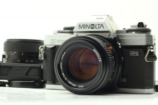 Rare [exc,  5] Minolta X - 700 Silver Film Camera Md Nmd 50mm 24 - 35mm Lens Japan