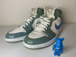 Rare 2003 Nike Air Jordan 1 Retro Unc Blue Patent Leather Size 10 136085 - 140