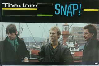 Very Rare The Jam Snap 1981 Vintage Music Record Store Promo Poster