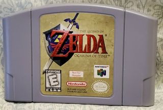 Very Rare Nintendo N64 Game; The Legend Of Zelda Ocarina Of Time; Not For Resale