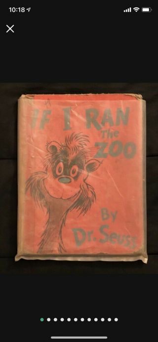 If The Zoo,  I Ran Rare Discontinued Dr.  Seuss Book