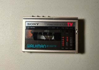 RARE Vintage Sony WM - F10 II Walkman AM/FM Cassette with Case,  And 4