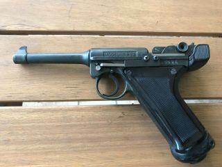 Rare Schimel Model P22 Co2.  22 Single Shot Luger Type Air Pistol Made In Usa