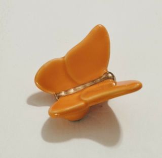 Nora Fleming Retired Mini Orange Butterfly Rare Hard To Find