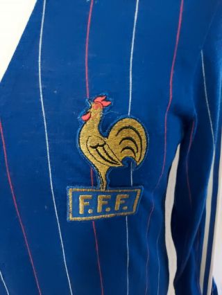 Rare 1980 - 1984 France Home Shirt Adidas Medium Men ' s 3