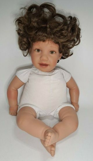RARE Pat Secrist Jilly Bean Toddler Baby Doll With Bro Hair & Brown Eyes 4.  5 lbs 2