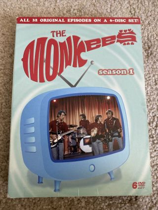 The Monkees Season 1 Dvd 6 - Disc Box Set Rhino Home Video Htf Rare Oop