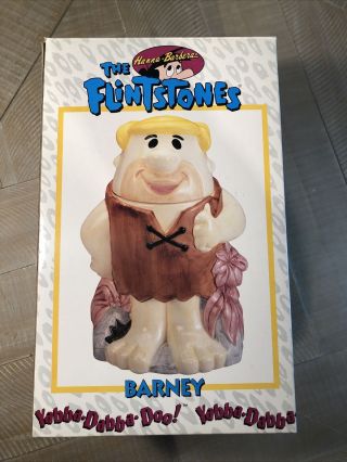 Vintage Flintstone Hanna Barbera " Barney Rubble” Cookie Jar 1994 Rare