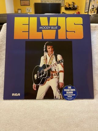 Elvis Presley Moody Blue Ftd Vinyl Rare Numbered Edition On Clear Vinyl