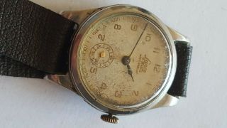 VINTAGE RARE swiss made watch LANCO 15 jewels rubis military WWII REVUE GT mvt 2