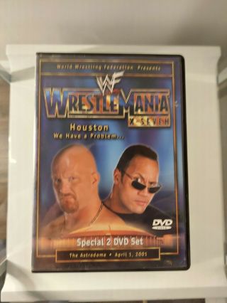 Wwe Wwf - Wrestlemania 17 X - Seven (dvd,  2001,  2 - Disc) Ultra Rare Authentic Us