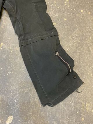 Tripp NYC Punk Goth Bondage Pants Black Man Size S Zip Legs RARE 3