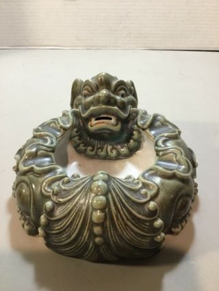Rare Nguyen Thanh Le Ceramic Foo Dog Ashtray