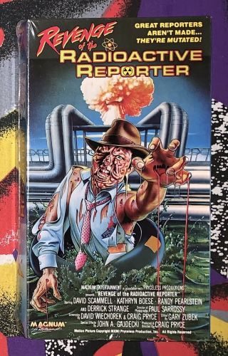Revenge Of The Radioactive Reporter Horror Vhs Magnum Entertainment Rare Oop Htf