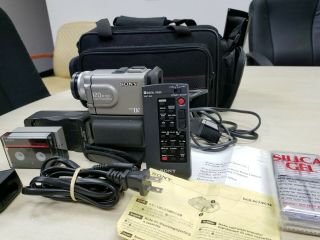 Sony Dcr - Pc7 Mini Dv Cam Recorder Handycam Very Rare With Remote &