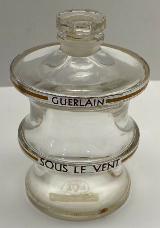 Rare Vintage Guerlain France Sous Le Vent Baccarat Perfume Bottle