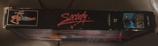 RARE ' Society ' (1989,  Republic Pictures) Horror Cult Classic VHS Video Tape 2