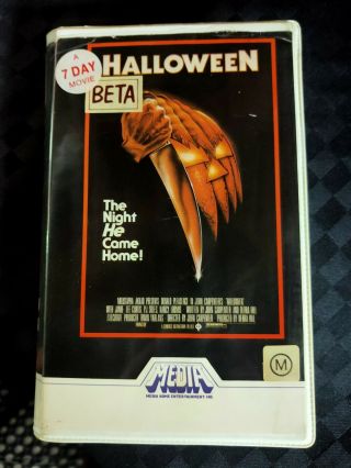 Halloween Beta Media Release Horror Not Vhs Extremely Rare