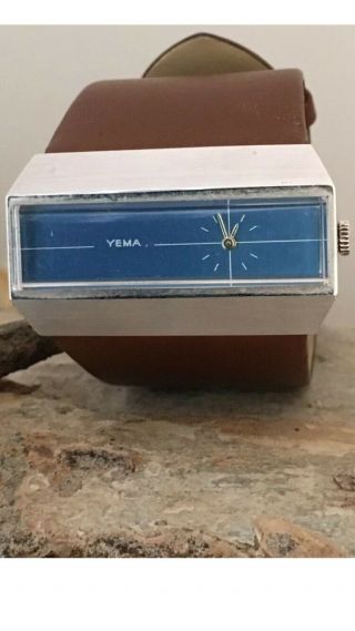 Stunning Rare Vintage Yema Men’s Watch,  With Strap And Price Tag